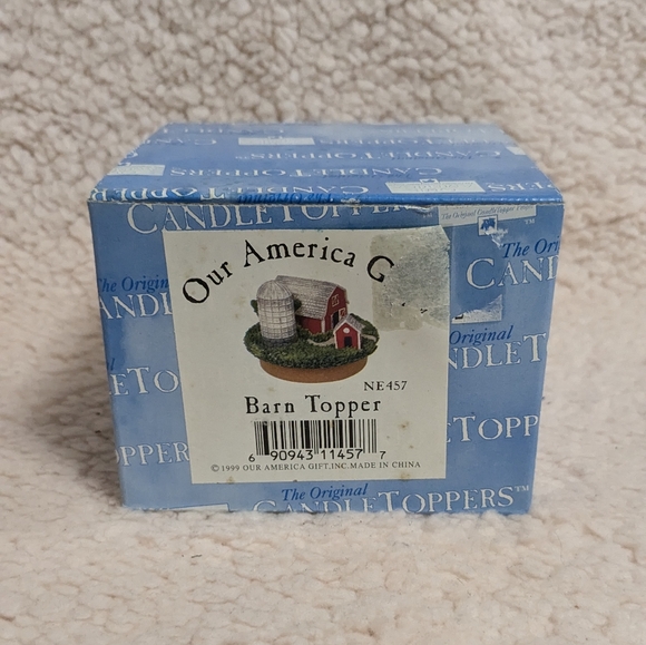 NWT Our America Gift Barn candle topper - Picture 6 of 7